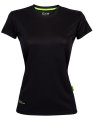 Dames Sportshirt  CONA SPORTS Evolution Tech Tee Zwart